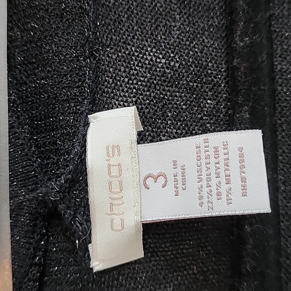 Chico's  Cardigans for Women Black Silver &Gold - Picture 3 of 7
